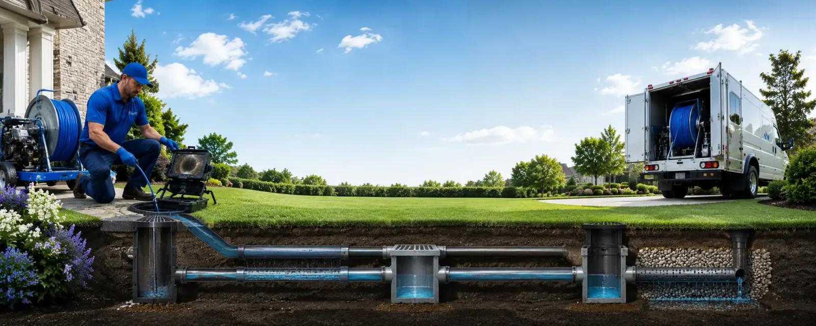 Outdoor drain cleaning information for Bokchito, OK